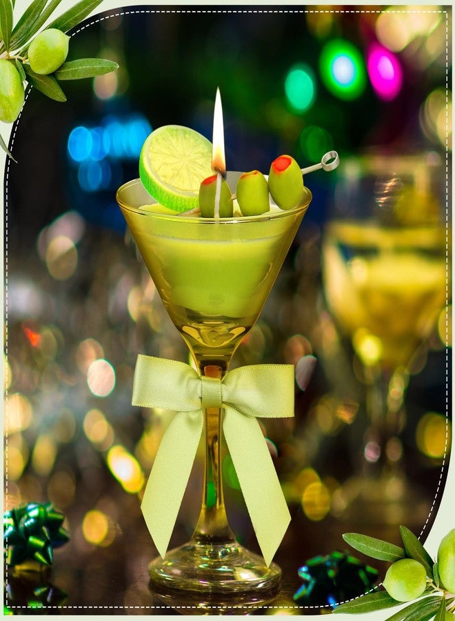 Conelist Dirty Martini Cocktail Candle Gifts for Women Men Funny Scented Candle with Bow, Unique Cocktail Candles Gift for a Tini Bit Older Martini Party Bachelorette Birthday Bridal Shower - Image 4